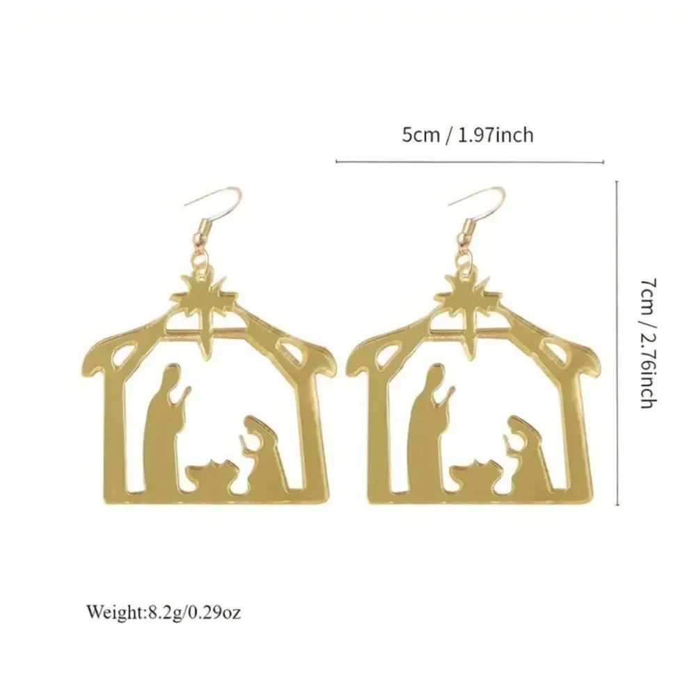 THE NATIVITY christmas  cute fun novelty earrings